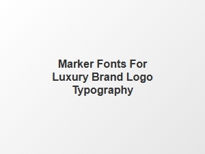 Luxury Logo Designs with Decorative Marker Fonts