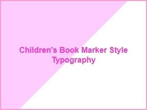Whimsical Hand-Drawn Marker Fonts for Storybooks