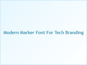 Modern Tech Branding with Geometric Marker Fonts